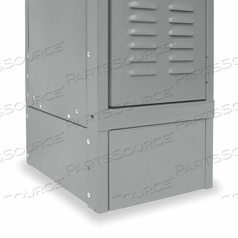 STEEL LOCKER ACCESSORY, CLOSED SIDE BASE 15"D X 6"H - DARK GRAY by Hallowell STEEL LOCKER ACCESSORY, CLOSED SIDE BASE 15"D X 6"H - DARK GRAY by Hallowell
