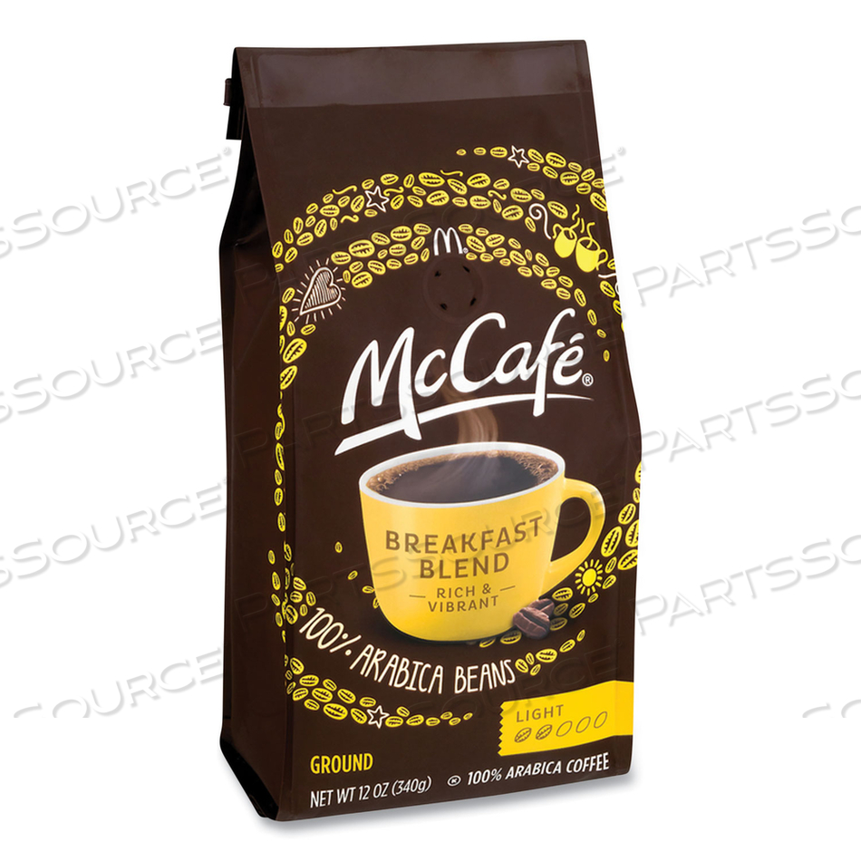 GROUND COFFEE, BREAKFAST BLEND, 12 OZ BAG by McCafe GROUND COFFEE, BREAKFAST BLEND, 12 OZ BAG by McCafe