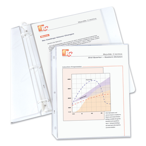 STANDARD WEIGHT POLYPROPYLENE SHEET PROTECTORS, NON-GLARE, 2", 11 X 8.5 by C-Line