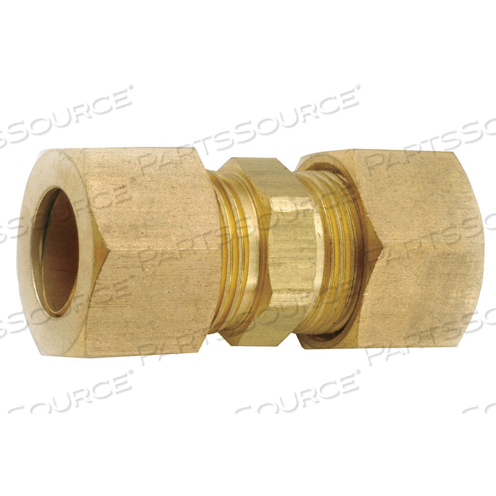 UNION, BRASS, COMPRESSION X COMPRESSION, FOR 1/8 IN X 1/8 IN TUBE OD, ALUMINUM/COPPER/PLASTIC by Approved Vendor