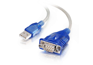 SERIAL ADAPTER CABLE, BLUE, 1 X 9 PIN DB-9 MALE SERIAL, 1 X 4 PIN TYPE A MALE, 1.5 FT by Legrand AV (C2G)
