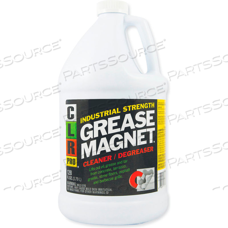 CLR PRO GREASE MAGNET CLEANER & DEGREASER, GALLON BOTTLE, 4 BOTTLES 