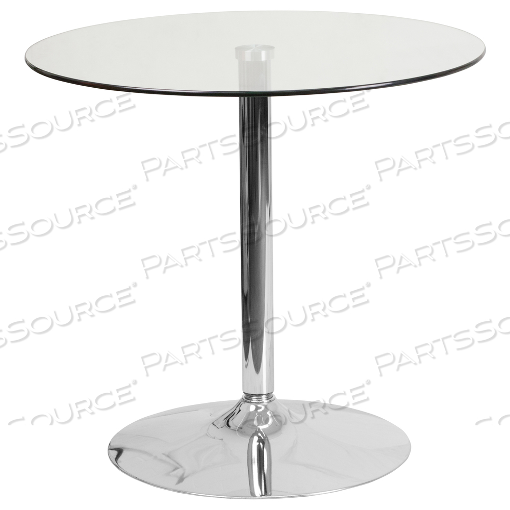 TABLE TEMPERED GLASS ROUND 31-1/2 DIA. by Flash Furniture TABLE TEMPERED GLASS ROUND 31-1/2 DIA. by Flash Furniture