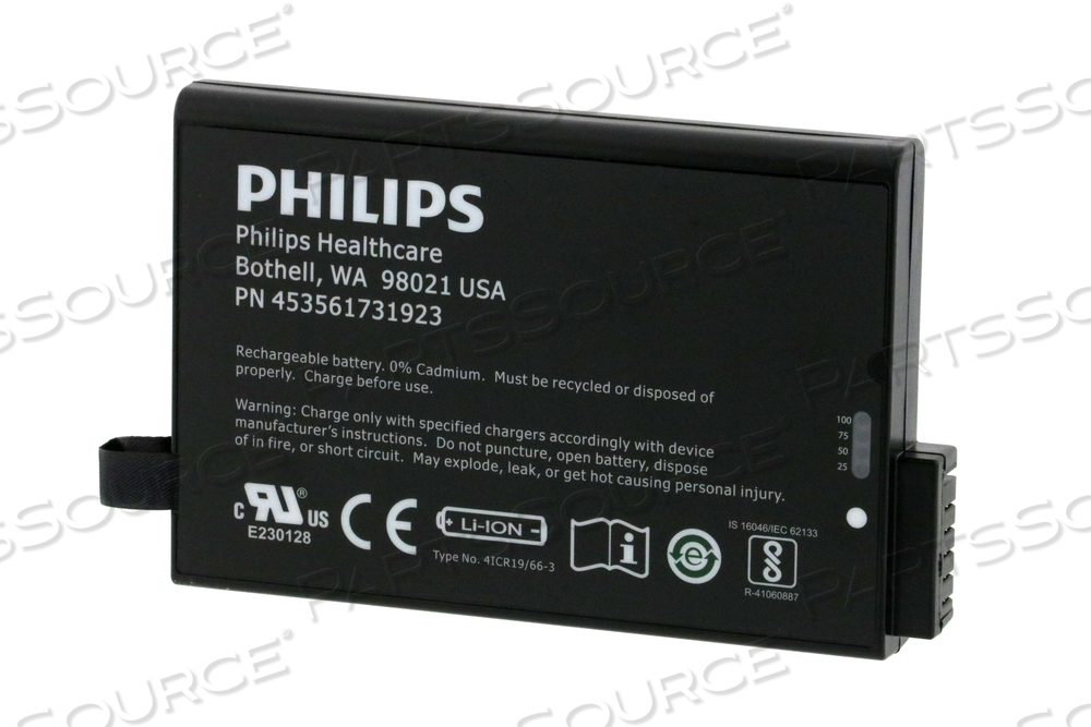 LITHIUM-ION BATTERY, 14.4V, 6800MAH by Philips Healthcare