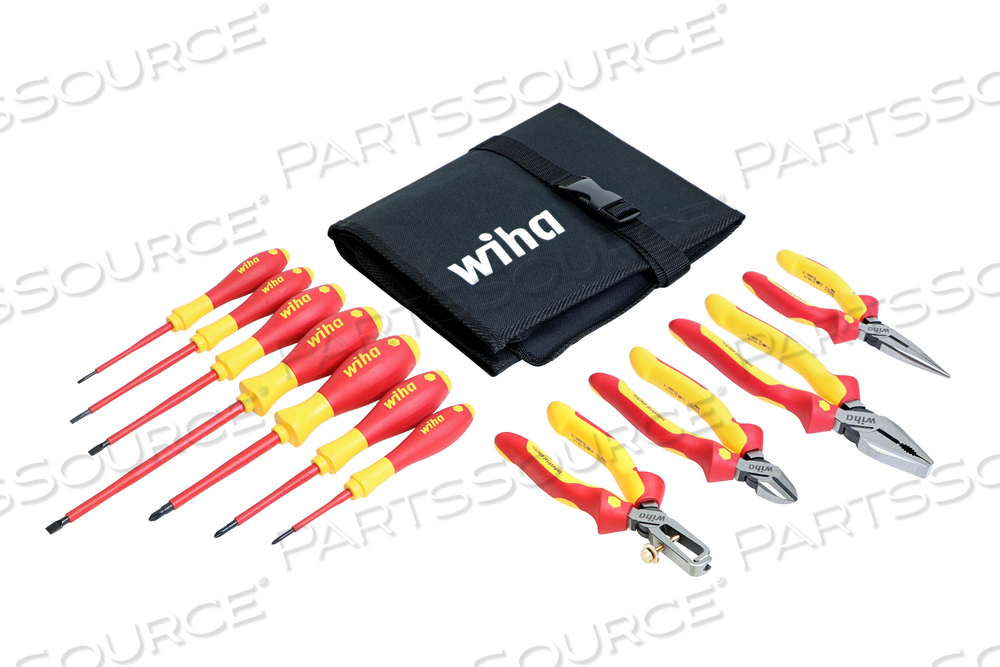 11 PIECE INSULATED INDUSTRIAL PLIERS AND SCREWDRIVER SET by Wiha Tools 11 PIECE INSULATED INDUSTRIAL PLIERS AND SCREWDRIVER SET by Wiha Tools