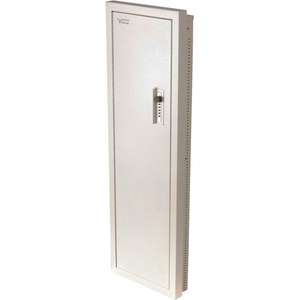 CLOSET VAULT II RECESSED GUN CABINET - 18"W X 5-3/4"D X 53"H - KABA LOCK - IVORY by V-Line