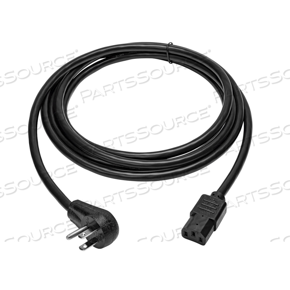 COMPUTER POWER CORD RIGHT-ANGLE 5-15P TO C13 15A 125V 14AWG 10FT by Tripp Lite COMPUTER POWER CORD RIGHT-ANGLE 5-15P TO C13 15A 125V 14AWG 10FT by Tripp Lite