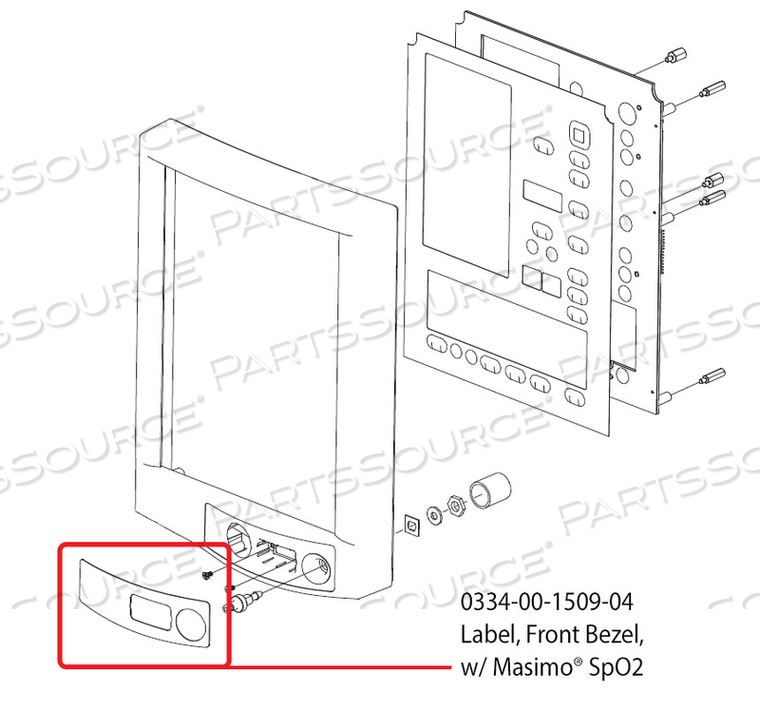 LABEL, FRONT BEZEL LABEL, FRONT BEZEL
