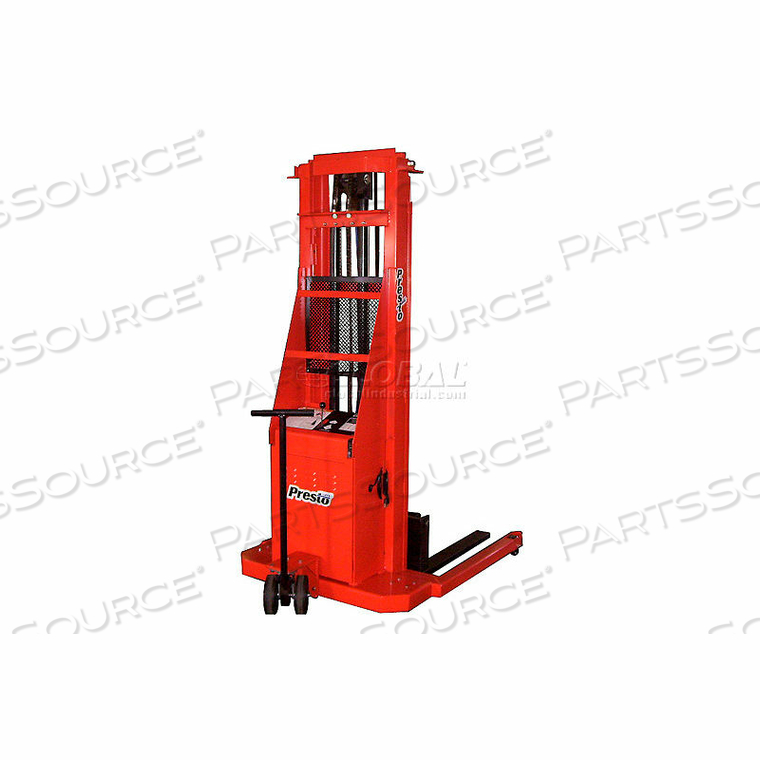 BATTERY POWER LIFT STRADDLE STACKER ADJ. LEGS 2000 LB. 