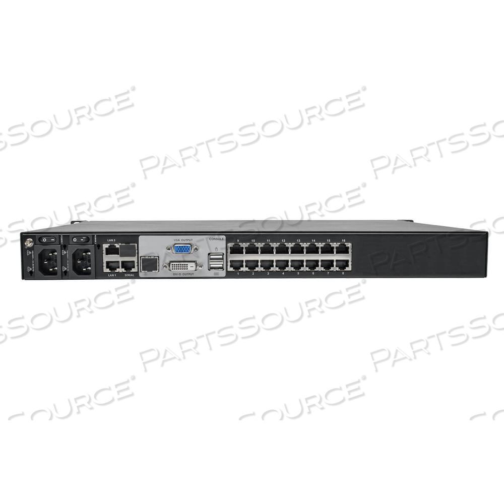 KVM SWITCH 16-PORT CAT5 OVER IP 1 LOCAL 4 REMOTE USER 1U TAA GSA by Tripp Lite