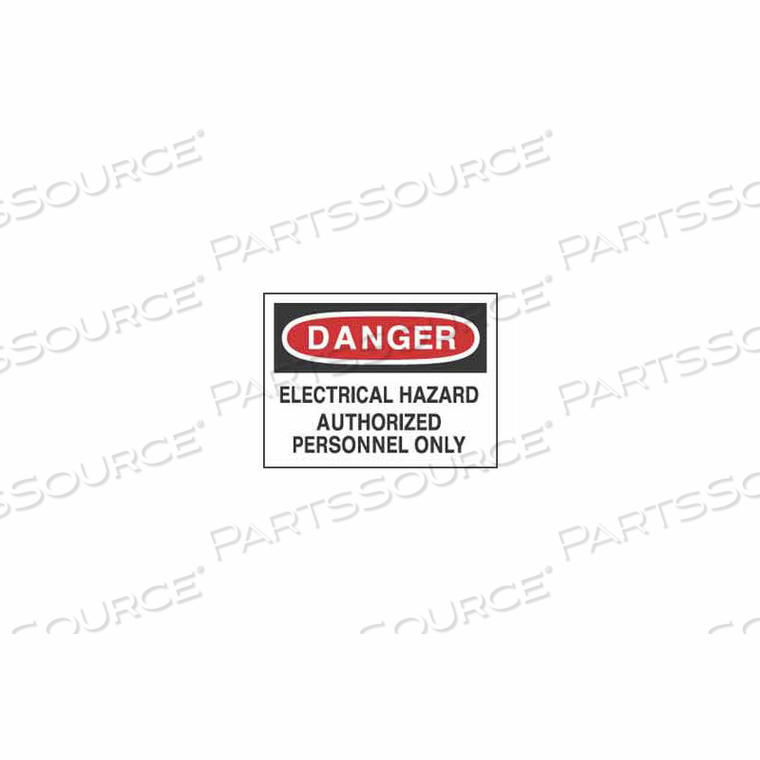 SIGNS WITH SAFETY MESSAGE LEGEND-DANGER ELECTRICAL HAZARD by National Marker Company