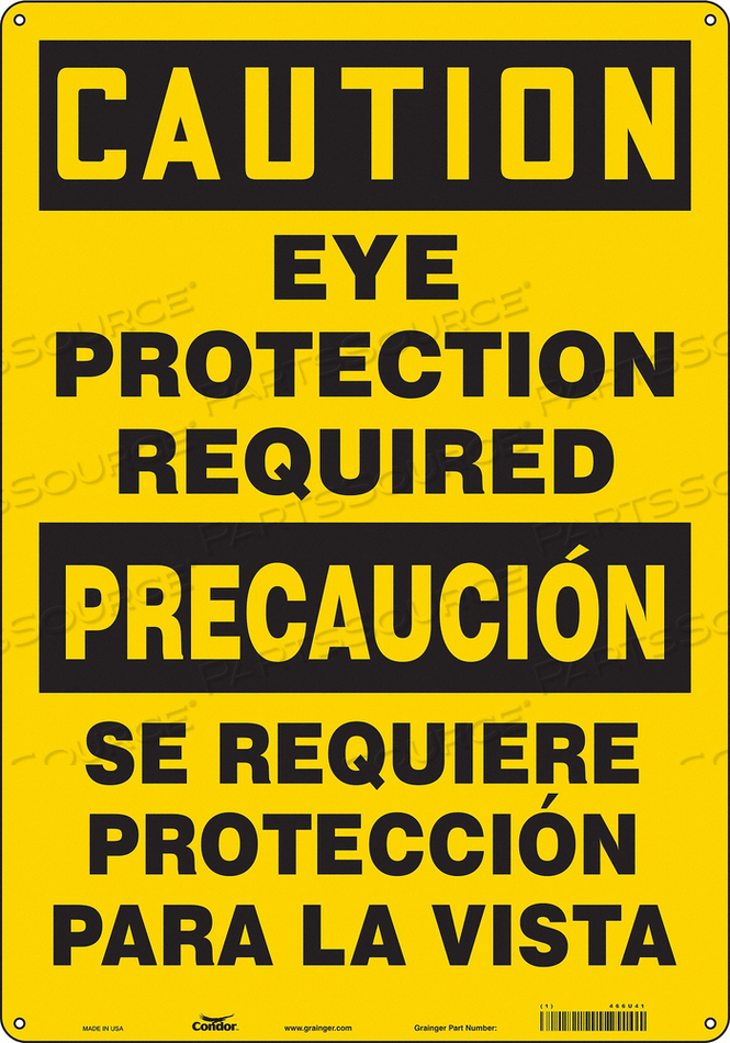 K2001 SAFETY SIGN 14 W 20 H 0.060 THICKNESS 