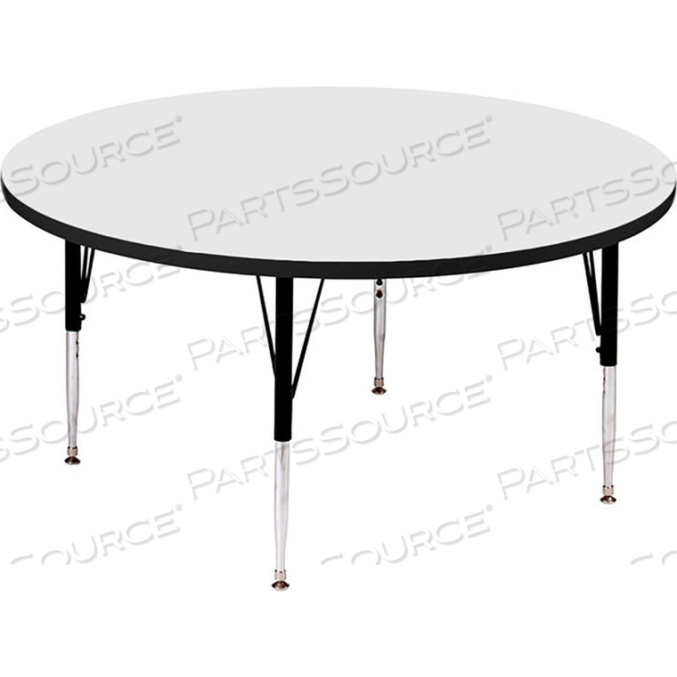 ACTIVITY TABLES, 48"L X 48"W, STANDARD HEIGHT, ROUND - WHITE by Correll ACTIVITY TABLES, 48"L X 48"W, STANDARD HEIGHT, ROUND - WHITE by Correll