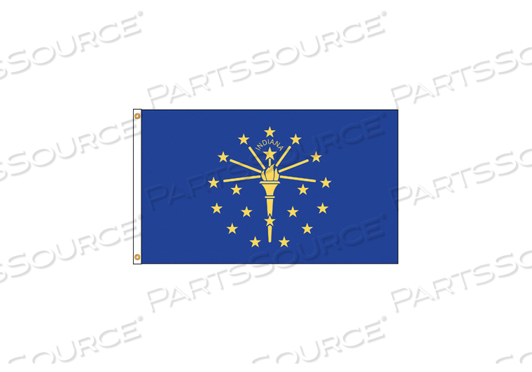 D3772 INDIANA FLAG 5X8 FT NYLON by Annin Flagmakers