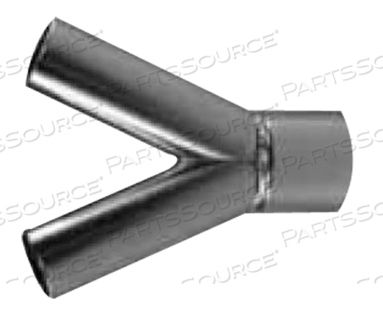 ADAPTER, INHALER "Y", 15MMF X ½" OD X ½" OD, CHROME BRASS by Anesthesia Associates