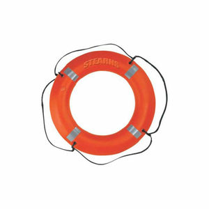 30" RING BUOY WITH REFLECTIVE TAPE, ORANGE by Stearns Flotation