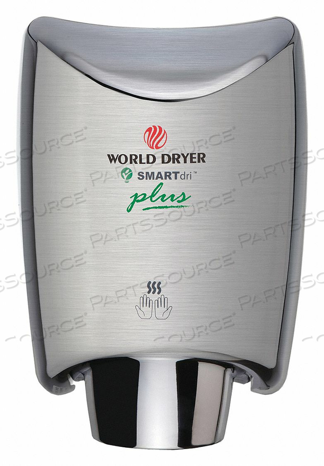 HAND DRYER SS COVER SILVER AUTOMATIC by World Dryer HAND DRYER SS COVER SILVER AUTOMATIC by World Dryer