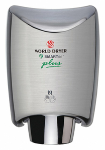 HAND DRYER SS COVER SILVER AUTOMATIC by World Dryer HAND DRYER SS COVER SILVER AUTOMATIC by World Dryer