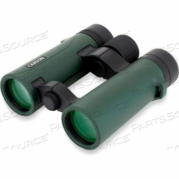 CARSON RD SERIES 10X34MM OPEN-BRIDGE COMPACT WATERPROOF BINOCULAR 