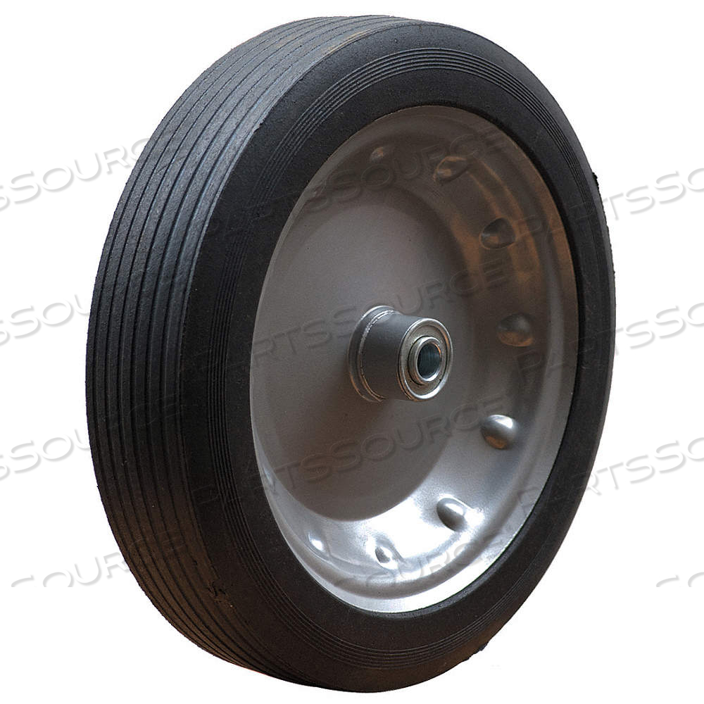WHEEL, METAL HUB, 12" X 3", 3 IN OVERALL LG, METAL, NUT AND PIN, MH21VK3302G by Approved Vendor
