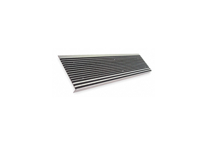 STAIR TREAD BLACK 48IN W EXTRUDED ALUM by Wooster
