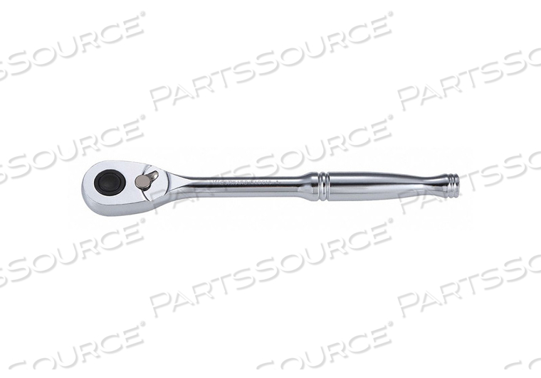 HAND RATCHET, STANDARD, PEAR, REVERSING YES, ALLOY STEEL, MINIMUM ARC SWING 4.3 DEGREES , OVERALL LENGTH 8 1/2 IN, DRIVE SIZE 3/8 IN, QUICK  by Westward