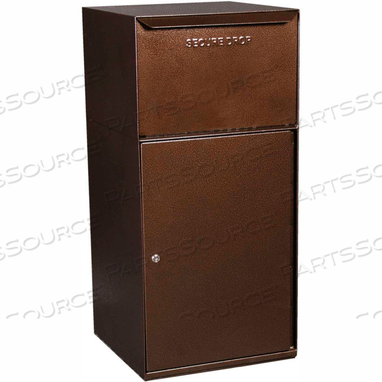 COLLECTION VAULT MAILBOX AND PARCEL DROP DVCS0023 - FREE STANDING, FRONT ACCESS - COPPER VEIN by Dvault Company
