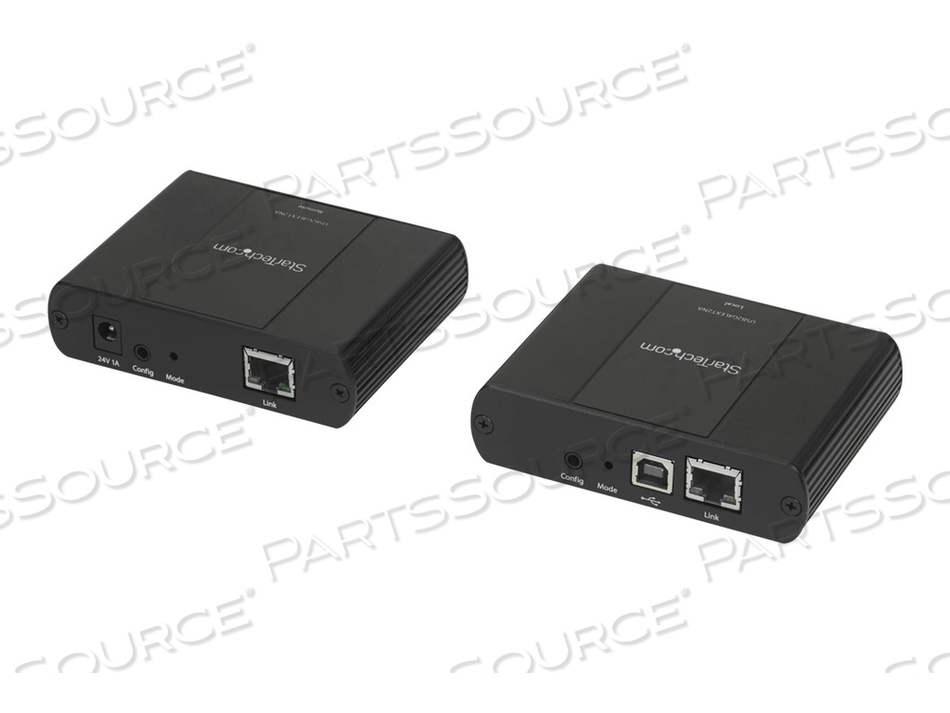 4 PORT USB 2.0 EXTENDER OVER ETHERNET/IP NETWORK HUB, UP TO 330FT (100M), HI-SPEED USB OVER GIGABIT LAN OR DIRECT CAT5E/CAT6 CABLE (RJ45) EX by StarTech.com Ltd. 4 PORT USB 2.0 EXTENDER OVER ETHERNET/IP NETWORK HUB, UP TO 330FT (100M), HI-SPEED USB OVER GIGABIT LAN OR DIRECT CAT5E/CAT6 CABLE (RJ45) EX by StarTech.com Ltd.