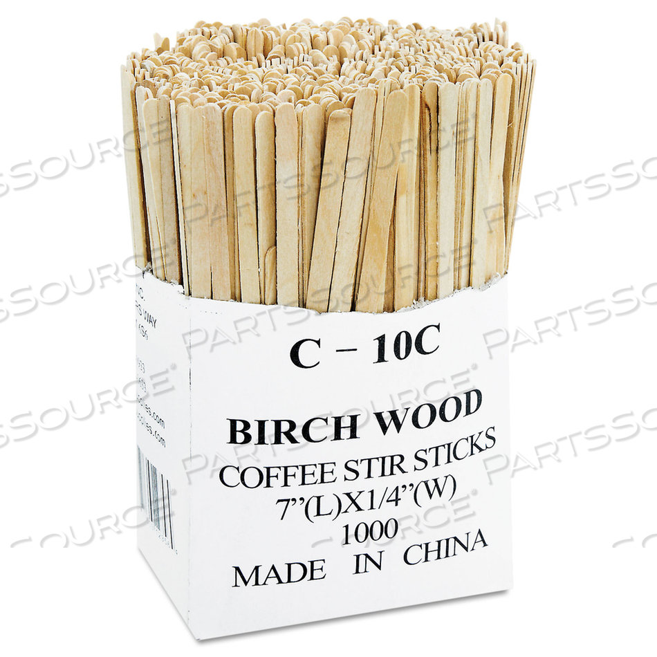 RENEWABLE WOODEN STIR STICKS, 7" by Eco-Products RENEWABLE WOODEN STIR STICKS, 7" by Eco-Products