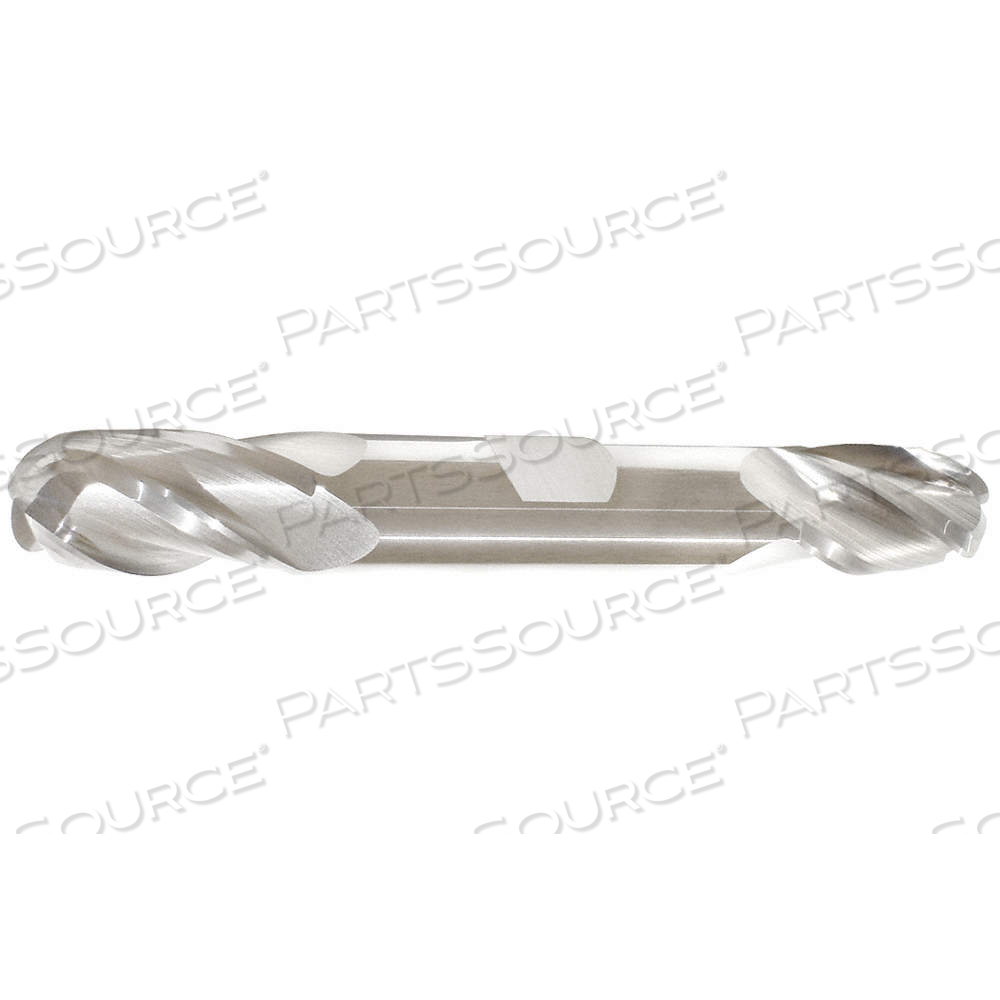BALL END MILL, CARBIDE, BRIGHT (UNCOATED) FINISH, 4 FLUTES, 7/16 IN MILLING DIA. by Approved Vendor