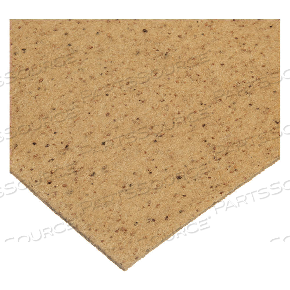 GASKET SHEET, PLANT FIBER, CORK BINDER, PLAIN BACKING, 1/16 IN THICK, 36 IN W, 36 IN LG, TAN, SHEETS by Approved Vendor