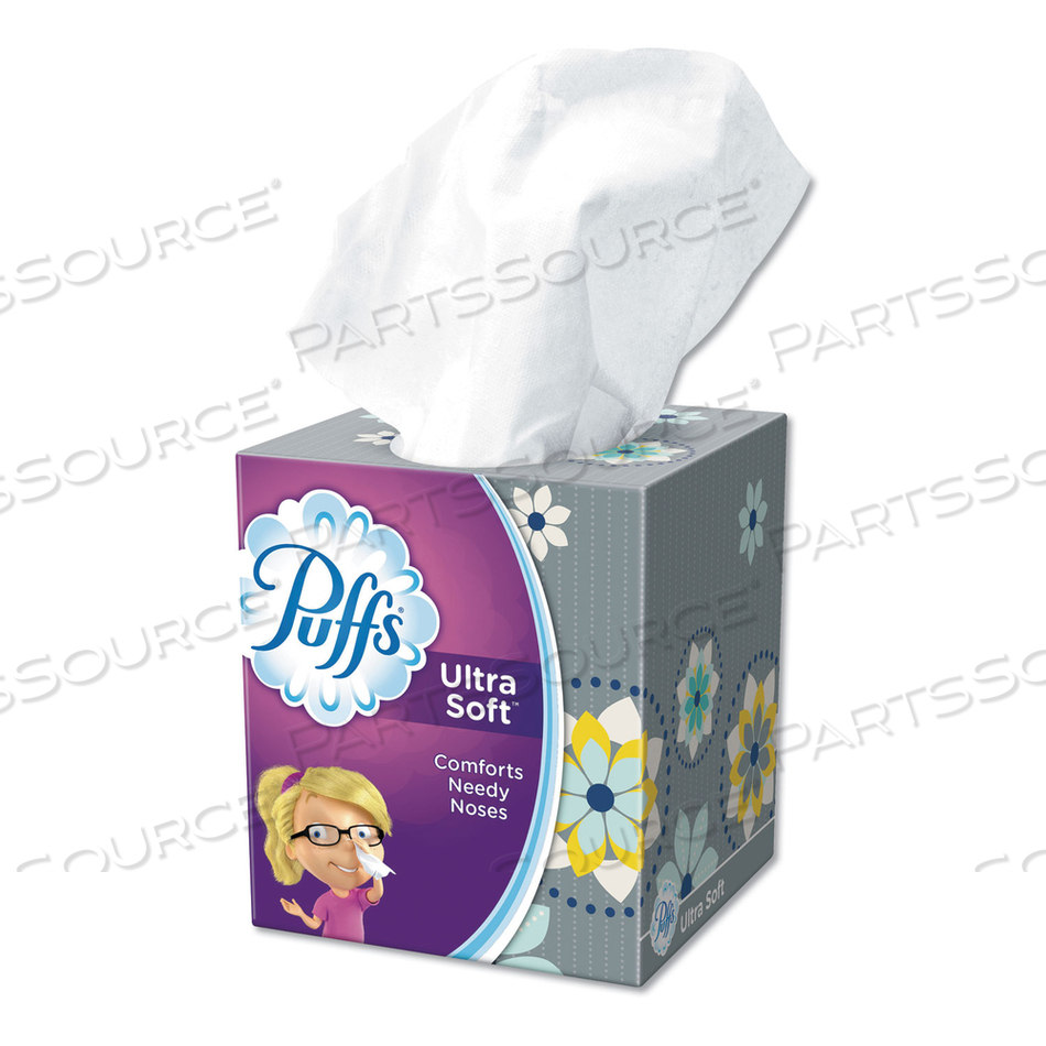 ULTRA SOFT FACIAL TISSUE, 2-PLY, WHITE, 56 SHEETS/BOX by Puffs