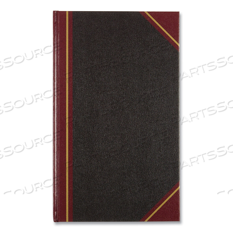 TEXTHIDE EYE-EASE RECORD BOOK, BLACK/BURGUNDY/GOLD COVER, 14.25 X 8.75 SHEETS, 300 SHEETS/BOOK by National TEXTHIDE EYE-EASE RECORD BOOK, BLACK/BURGUNDY/GOLD COVER, 14.25 X 8.75 SHEETS, 300 SHEETS/BOOK by National