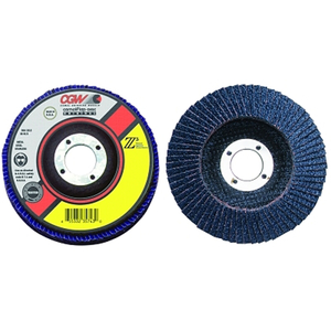 ABRASIVE FLAP DISC 4-1/2" X 5/8 - 11" 40 GRIT ZIRCONIA by CGW Abrasives