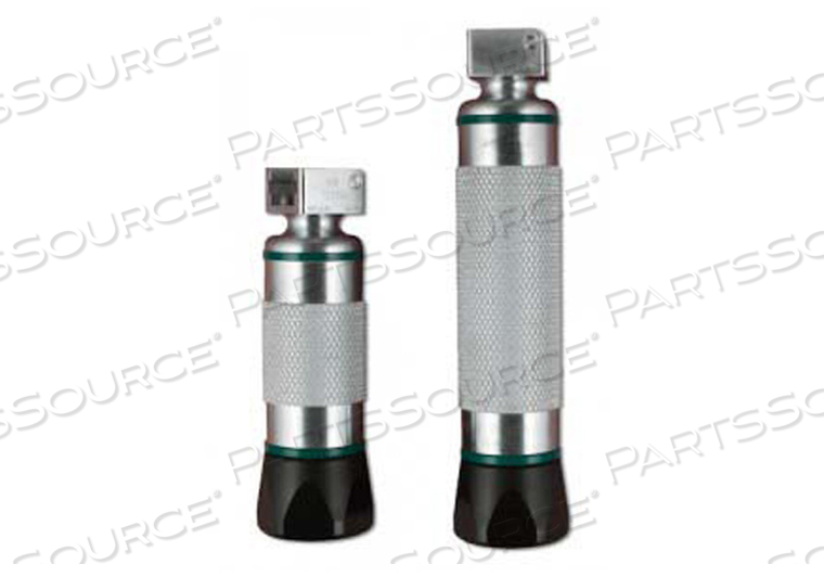 HANDLE, STANDARD, FIBEROPTIC PENLIGHT, GREENLINE®/D™, SILVER, PLASTIC, LED LIGHT TYPE, FOR MRI LARYNGOSCOPE by Penlon, Inc.