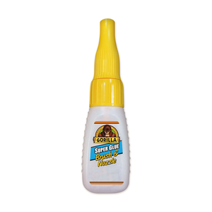 SUPER GLUE WITH BRUSH AND NOZZLE APPLICATORS, 0.35 OZ, DRIES CLEAR by Gorilla Glue