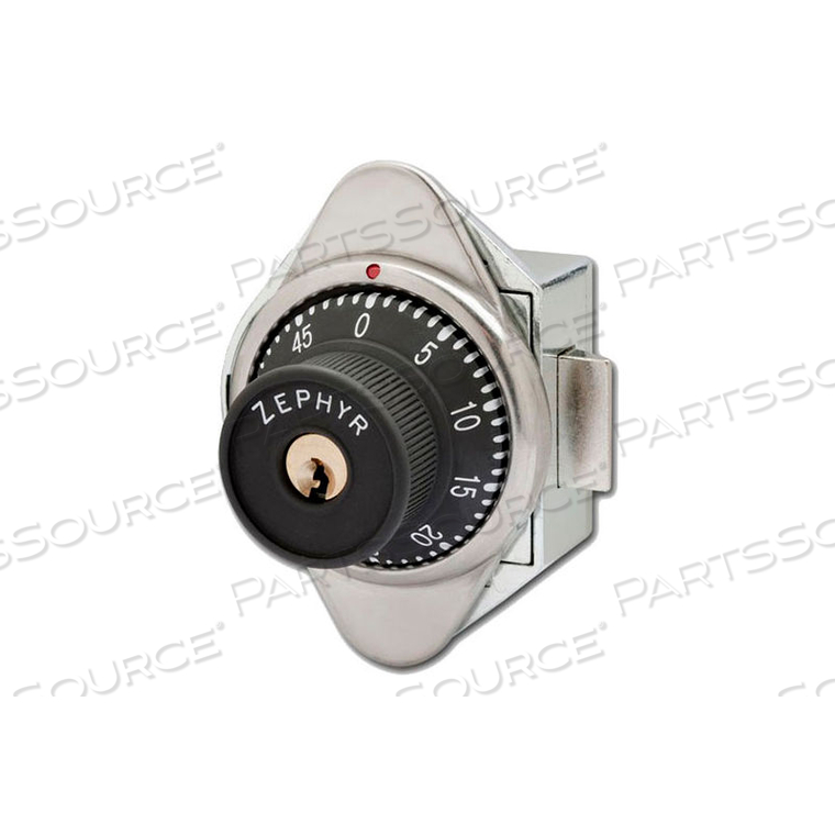 BUILT-IN COMBINATION LOCK SPRING LATCH CONTROL KEY OPTION - LEFT HINGED by Zephyr Lock LLC