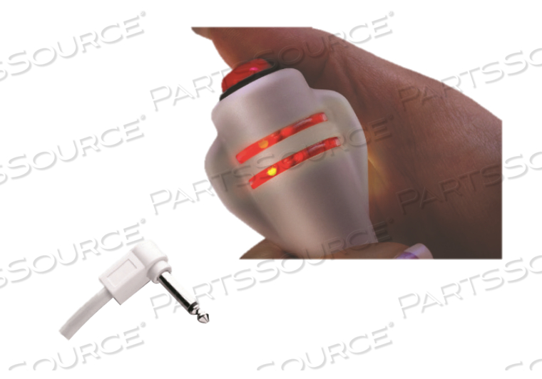 CALL CORD, SINGLE, DURALIGHT™, WHITE, ABS PLASTIC, LATEX-FREE, 10FT CABLE LENGTH, 1/4IN END CONNECTION SIZE, 2-CONDUCTOR END CONNECTION TYPE by Crest Healthcare