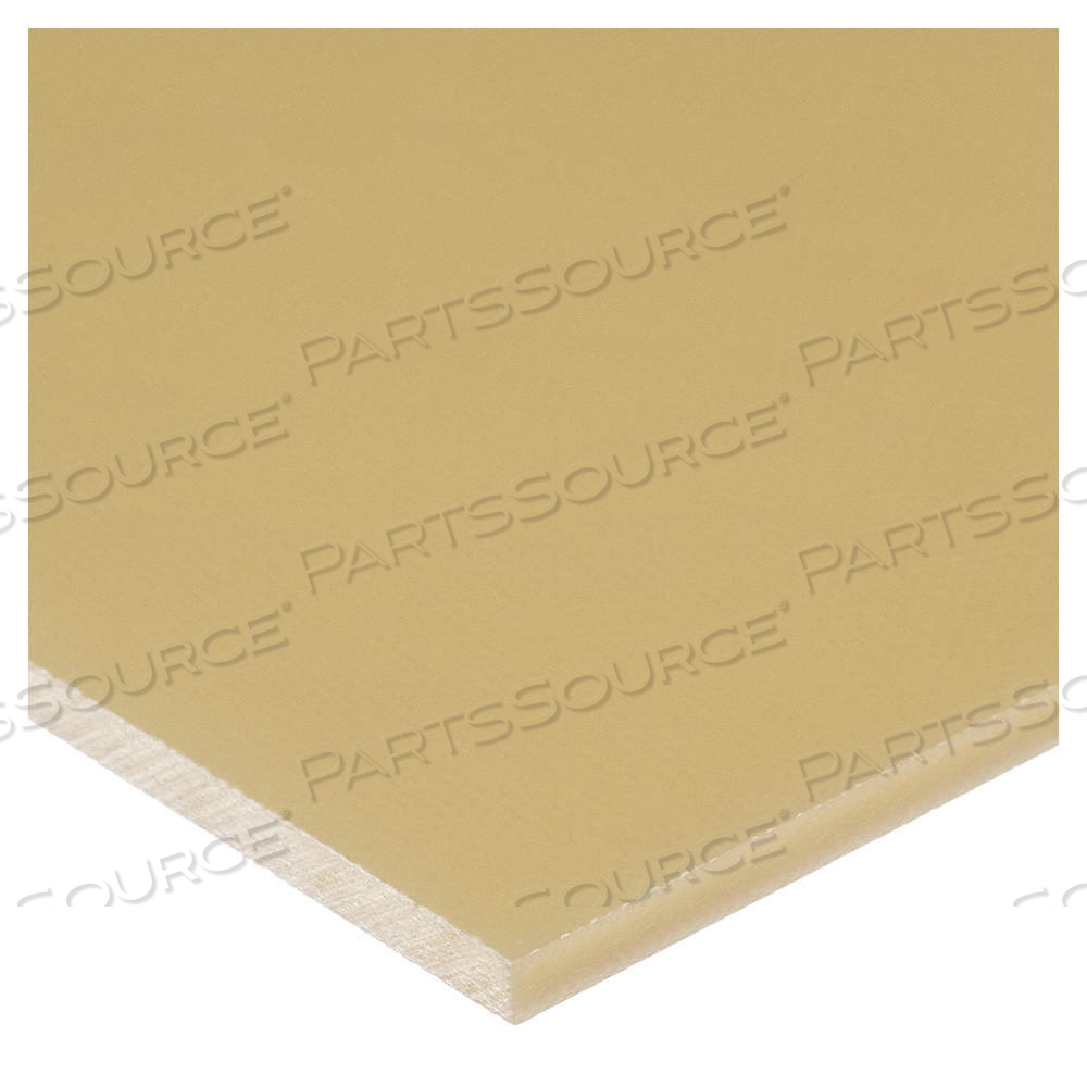 PLASTIC SHEET, 1 IN PLASTIC THICK, BEIGE, OPAQUE, 6,200 PSI TENSILE STRENGTH, 5.6 FT-LB/IN by Approved Vendor