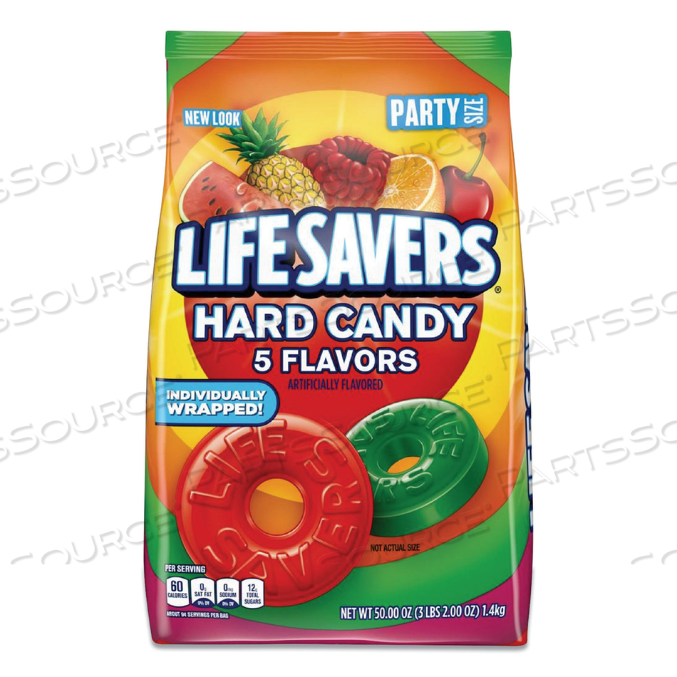 HARD CANDY, ORIGINAL FIVE FLAVORS, 50 OZ BAG by Lifesavers HARD CANDY, ORIGINAL FIVE FLAVORS, 50 OZ BAG by Lifesavers