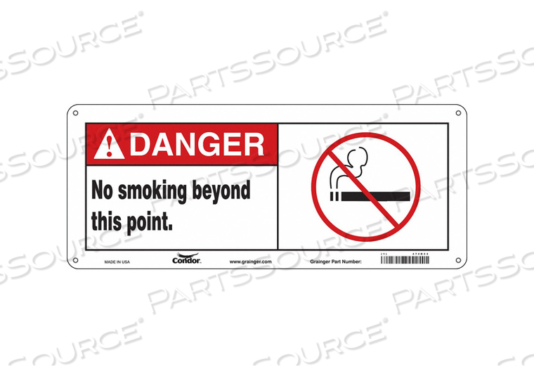 SAFETY SIGN 17 W 7 H 0.055 THICKNESS 