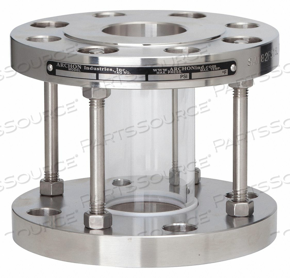SIGHT FLOW INDICATOR 5-3/8 L 3 PIPE by Archon Industries Inc. SIGHT FLOW INDICATOR 5-3/8 L 3 PIPE by Archon Industries Inc.