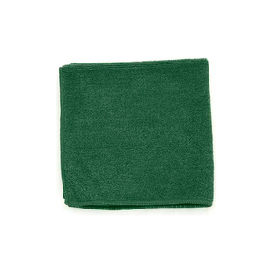 MICROWORKS MICROFIBER TOWEL 12" X 12" 330GSM, DARK GREEN 12 TOWELS/PACK by Hospeco