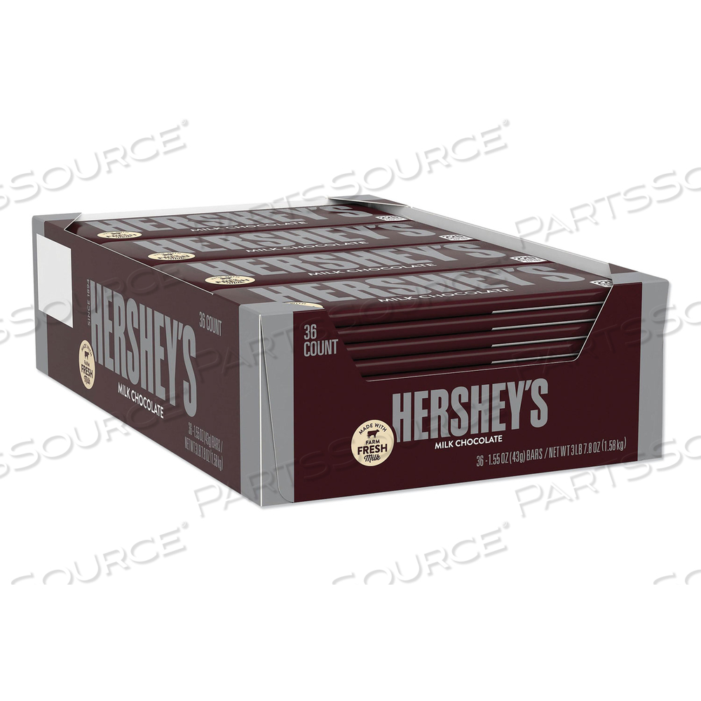 CHOCOLATE BARS, MILK CHOCOLATE, 55.8 OZ by Hershey's CHOCOLATE BARS, MILK CHOCOLATE, 55.8 OZ by Hershey's
