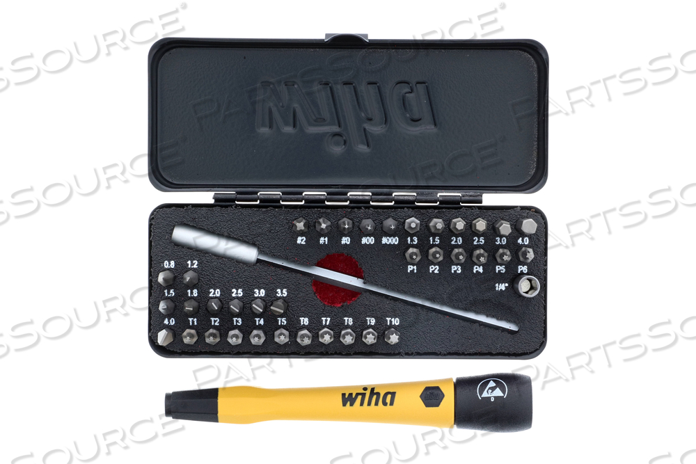 39 PIECE ESD SAFE GO BOX MICROBITS SET by Wiha Tools
