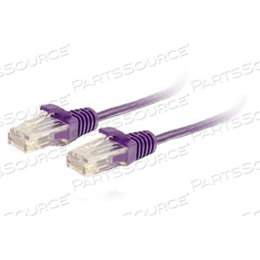 PATCH CABLE, 28 AWG CABLE, PVC, PURPLE, RJ-45 MALE, RJ-45 MALE, CAT6, MEETS CE, ANSI/TIA-568-C.2 by Legrand AV (C2G)