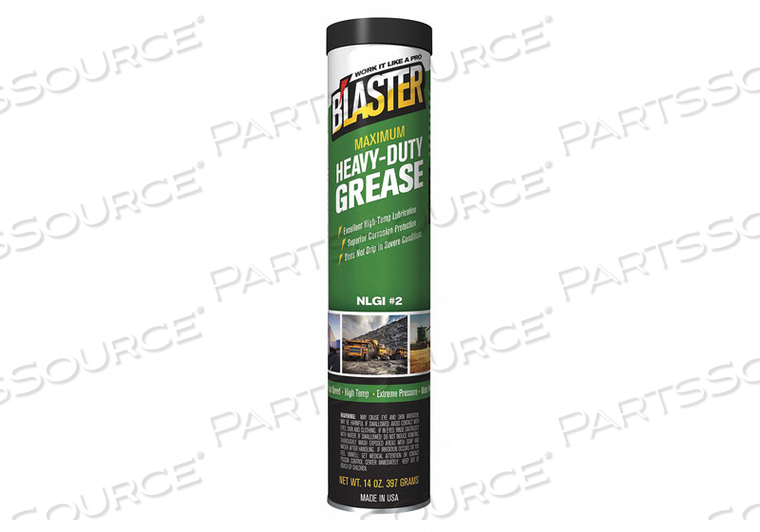 GR-14C-HDG B'LASTER MAXIMUM HEAVY-DUTY GREASE, 14 OZ. CARTRIDGE by Blaster