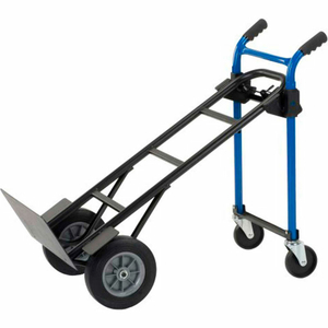 4-IN-1 CONVERTIBLE HEAVY DUTY HAND TRUCK - SOLID RUBBER WHEELS - 900 LB. CAP by Harper