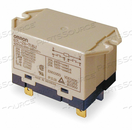 H8117 ENCLOSED POWER RELAY 6 PIN 24VAC DPST-NO by Omron - Electronic Division