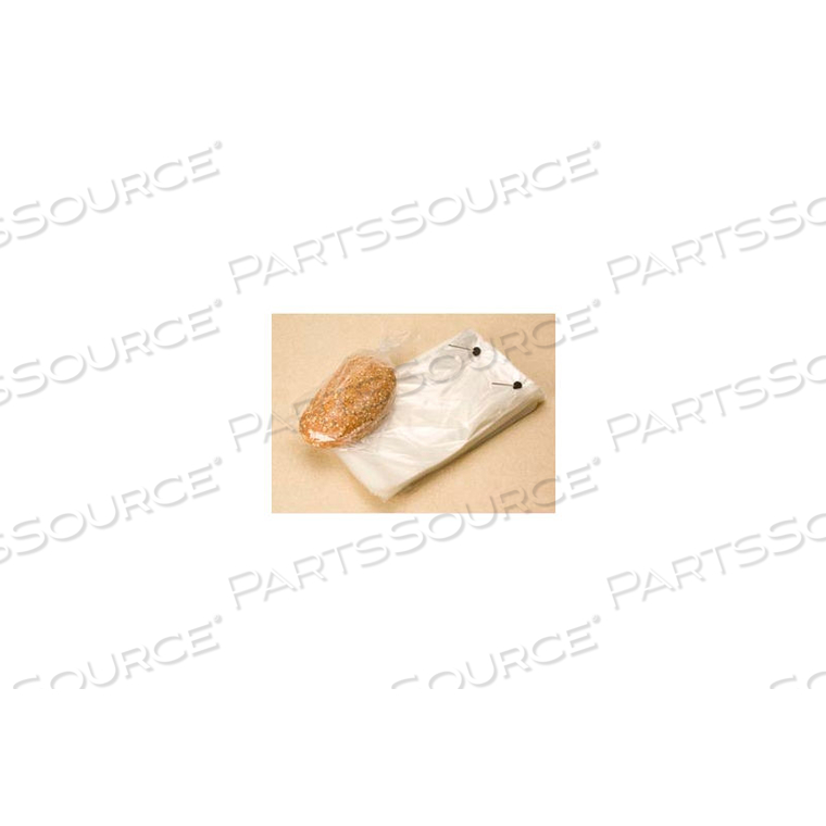 WICKETED BAGS, 9-1/2" X 15-1/4" + 4" BOTTOM GUSSET, 1.25 MIL CLEAR, 1000/CASE by Laddawn Products Co
